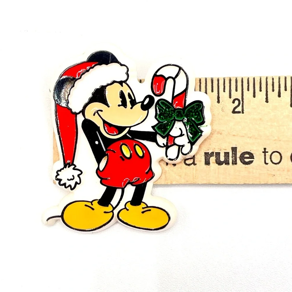 Disney Mickey Mouse Christmas Pin- Red and Green